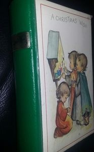 Vintage music box Christmas card book